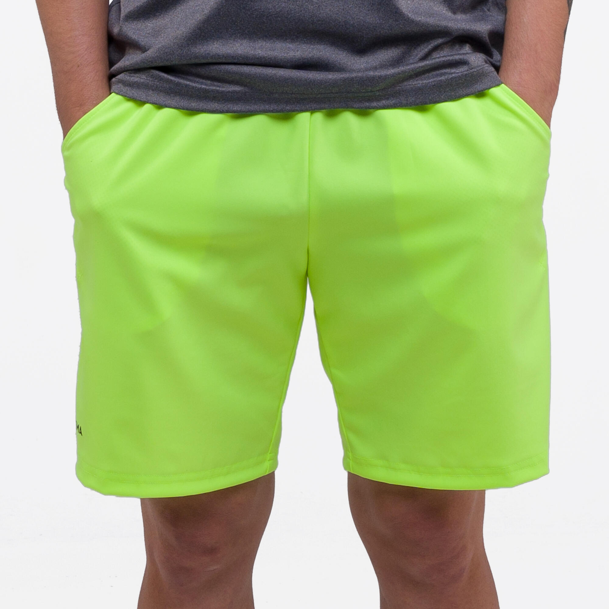Men's Breathable Padel Shorts 500 - Yellow 3/7