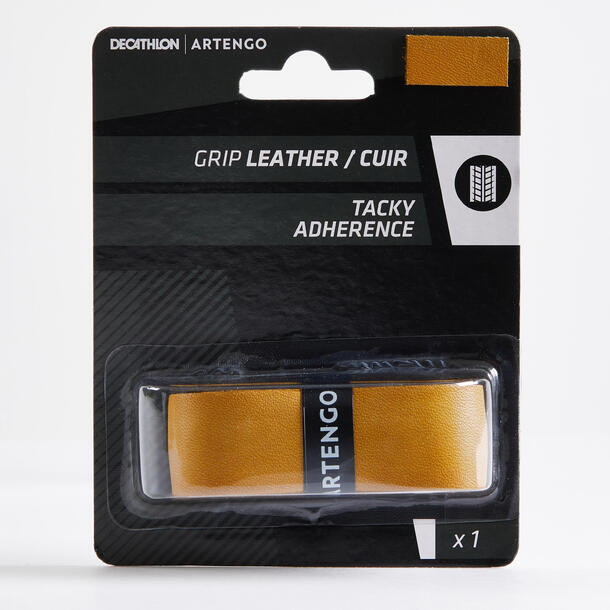 Tennis Grip Artengo Leather Brown