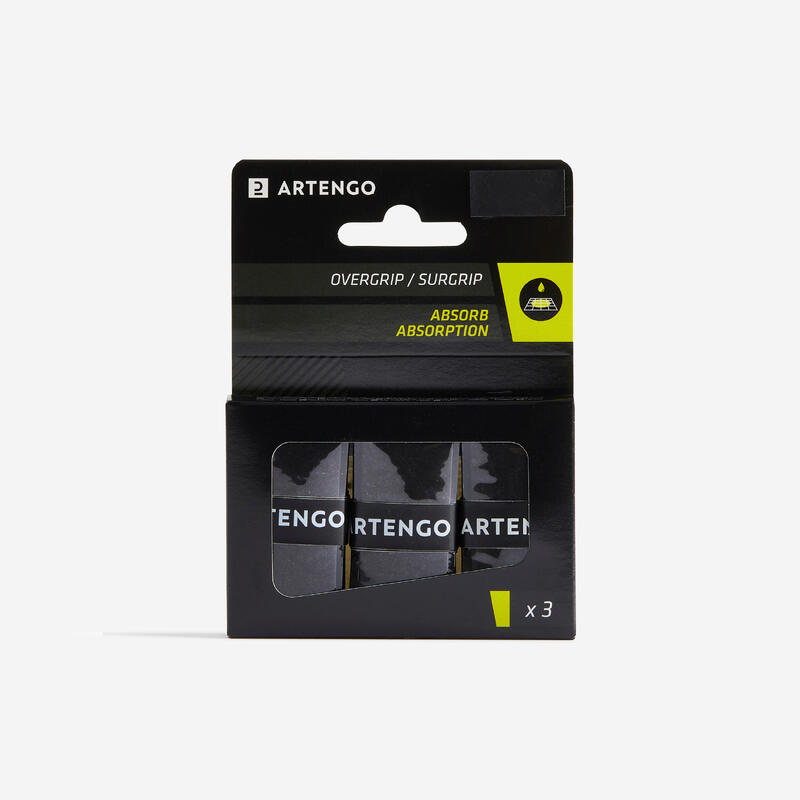 OVERGRIP DE TENIS ARTENGO ABSORBENTE NEGRO