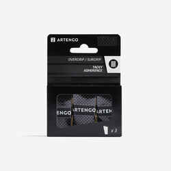 Overgrip para raqueta de tenis x3 unidades - Artengo Adherence Negro