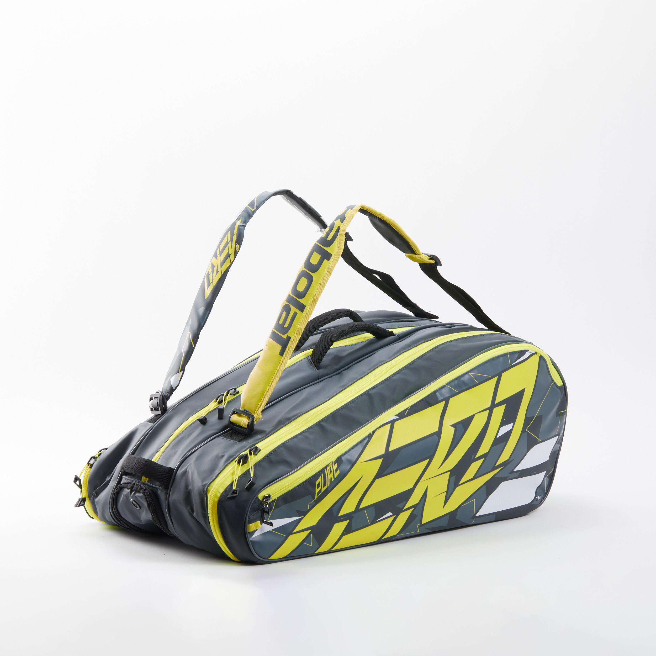Babolat Tennis Bag Thermobag Rh 12 Pure Aero Rackets - Grey/yellow