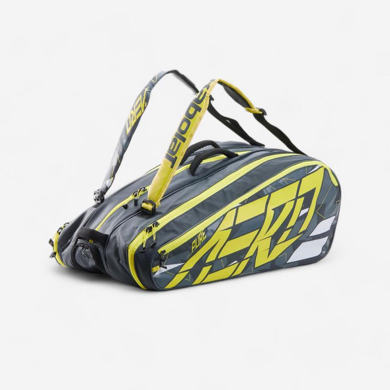 Mochila de Ténis Thermobag Babolat RH12 Pure Aero 12 Raquetes Cinzento Amarelo