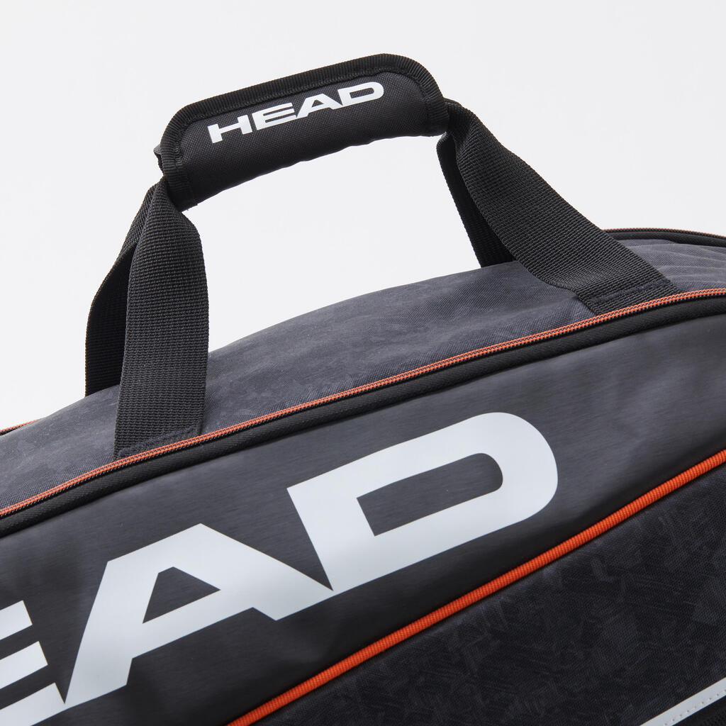 Tennistasche Head Tour Team Supercombi 9R schwarz/orange