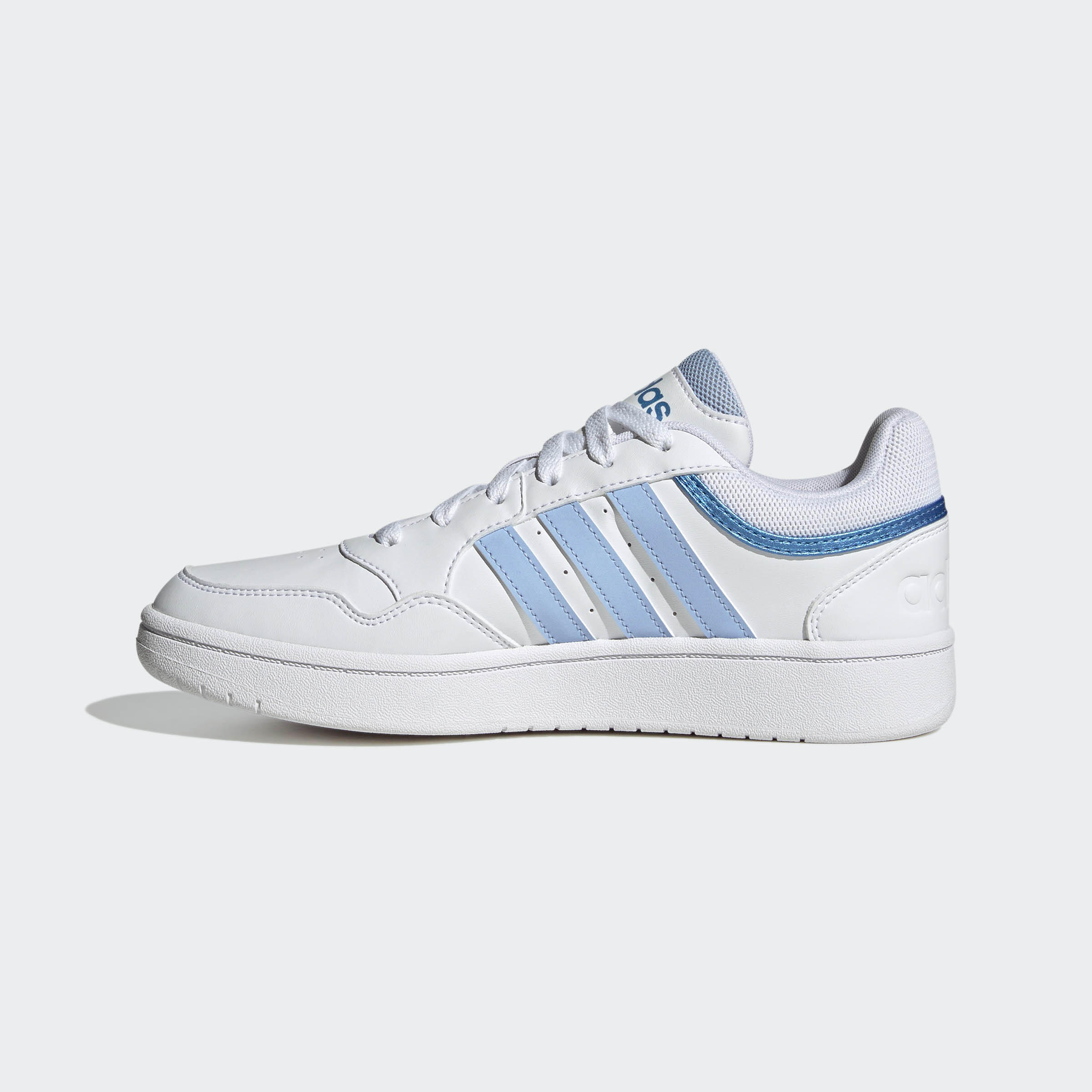 WOMEN'S ADIDAS HOOPS 3.0 SHOES - WHITE 3/5