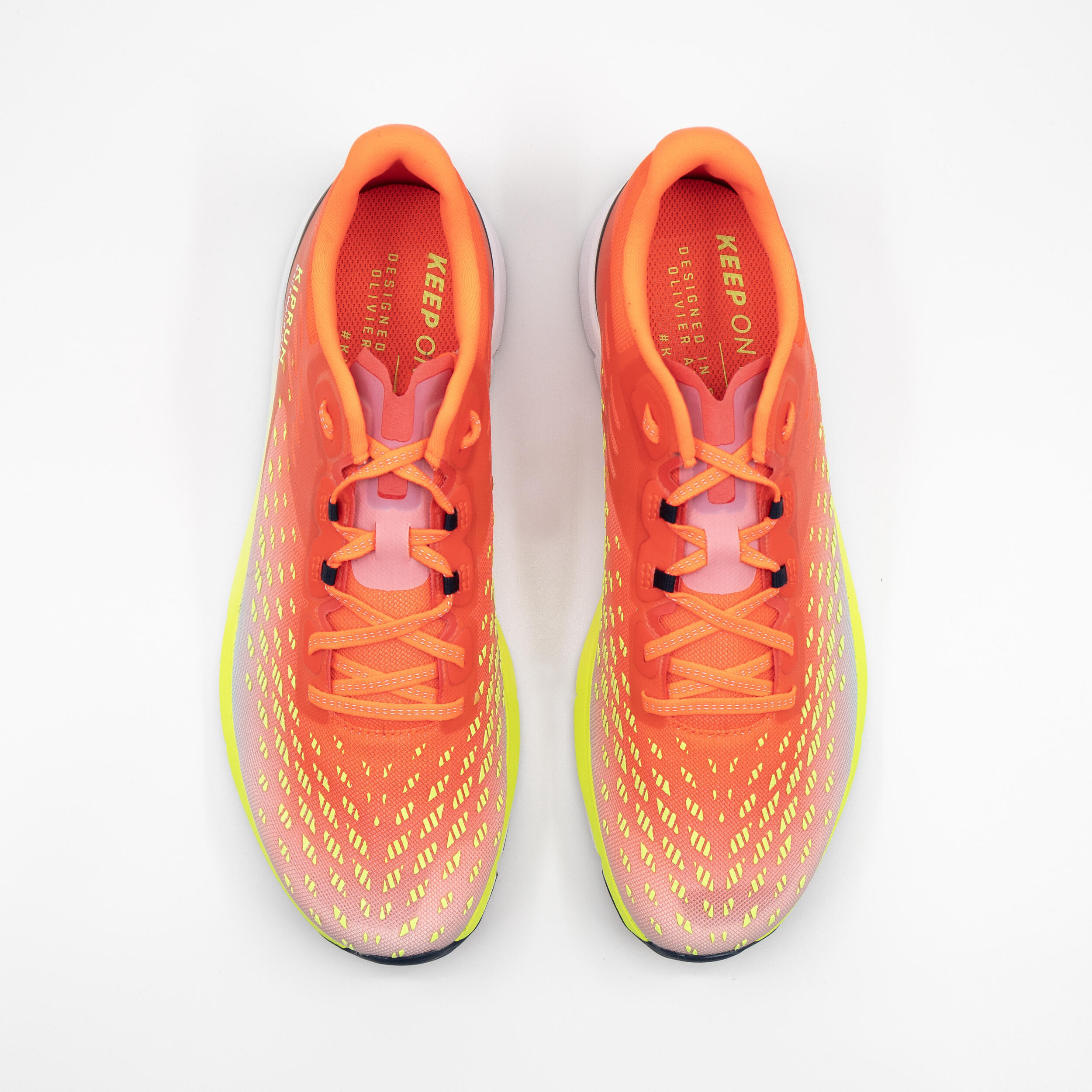 Race Walking Shoes - KIPRUN RACEWALK ONE Red Grey and Yellow KIPRUN ...