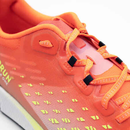 Race Walking Shoes - Kiprun Racewalk One Red Grey and Yellow