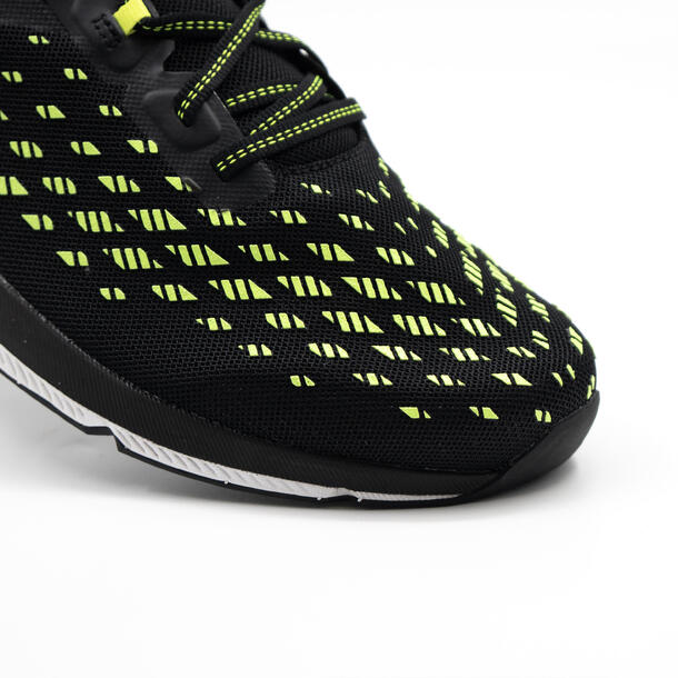 Race Walking Shoes Kiprun Racewalk One Black and Neon Yellow
