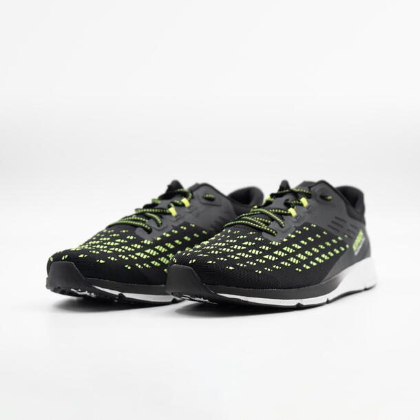 Race Walking Shoes Kiprun Racewalk One Black and Neon Yellow