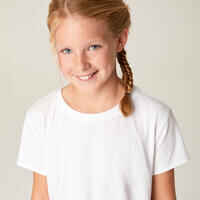 Girls' Cotton T-Shirt - White