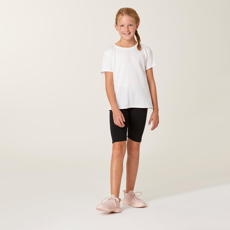 T-SHIRT FILLE COTON Blanc