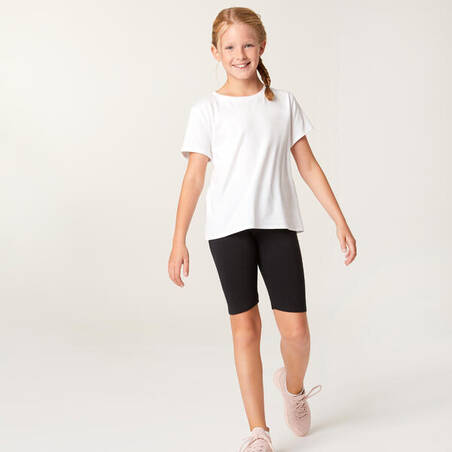 Girls' Cotton T-Shirt - White