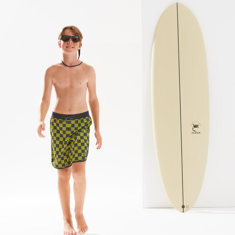 Chlapecké surfařské kraťasy 500 khaki