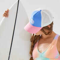 KID'S SURFING TRUCKER CAP LAVENDER PINK