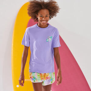 Camiseta protección solar UPF50+ manga corta Niños lavanda