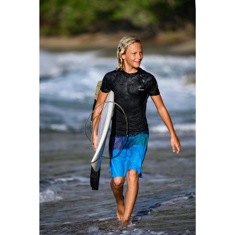 Calções de Surf Boardshort 900 Menino Azul