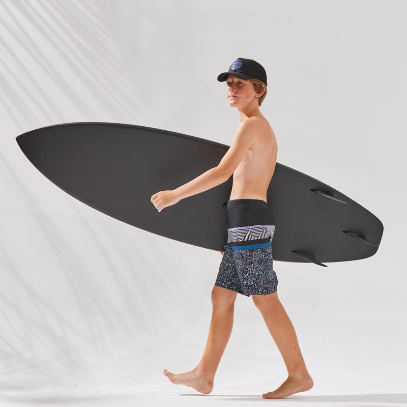 Bañador Niño Surf Olaian 900 estampado