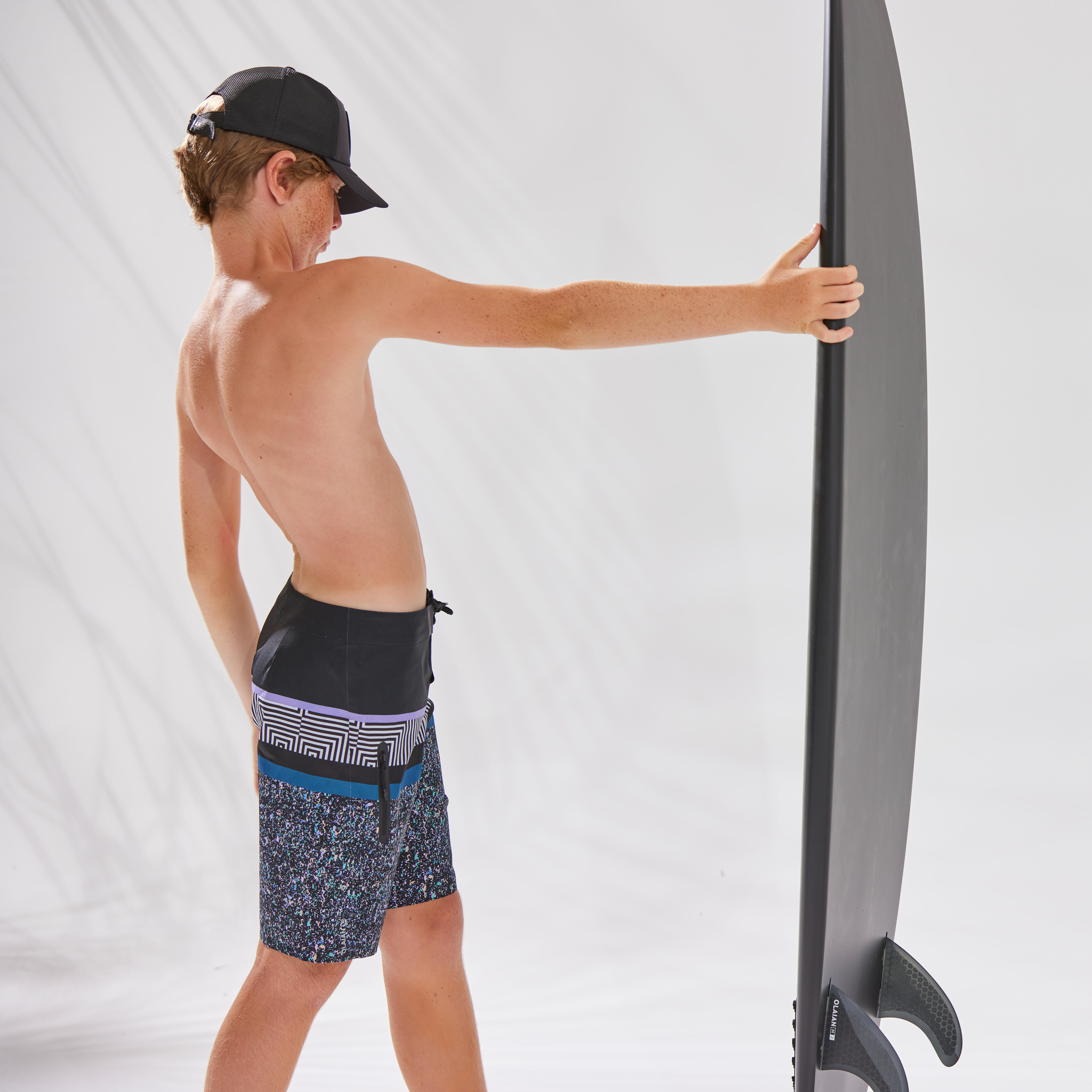 OLAIAN Boardshorts Jungen 900 schwarz