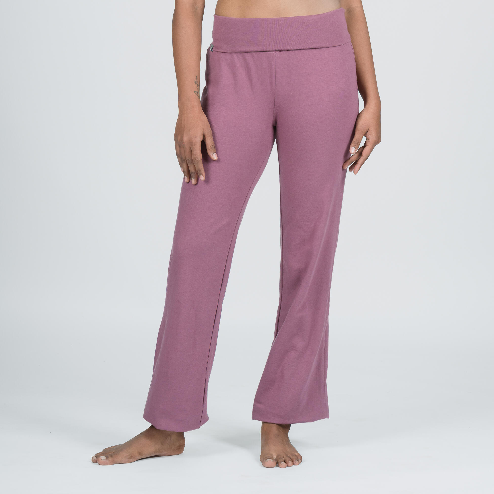 Women Yoga Organic Cotton Pants - Grape