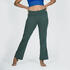 Ultra Comfy High waist, Stretchable Cotton, Regular Fit- Women Yoga Pants Green
