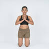 Women Yoga Shorts Cotton - Brown