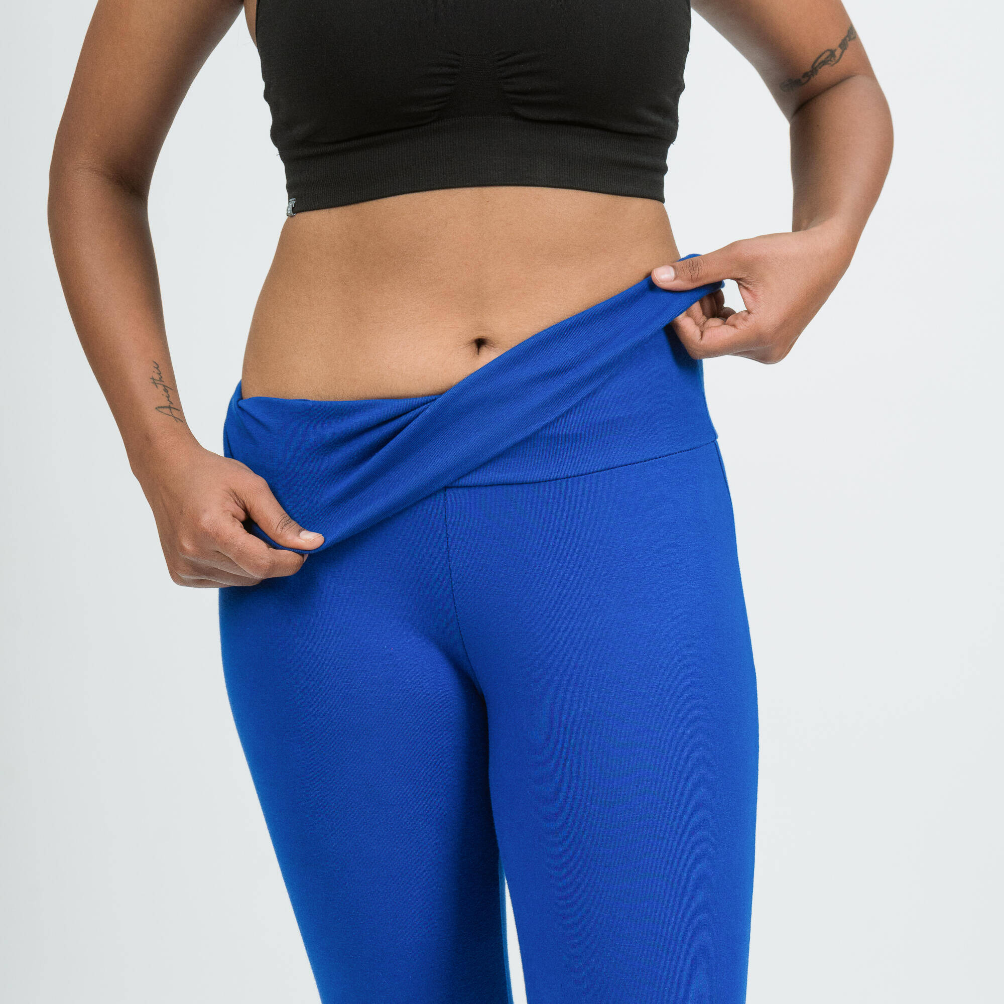 Women's Gentle Yoga Cotton Leggings - Indigo -  5