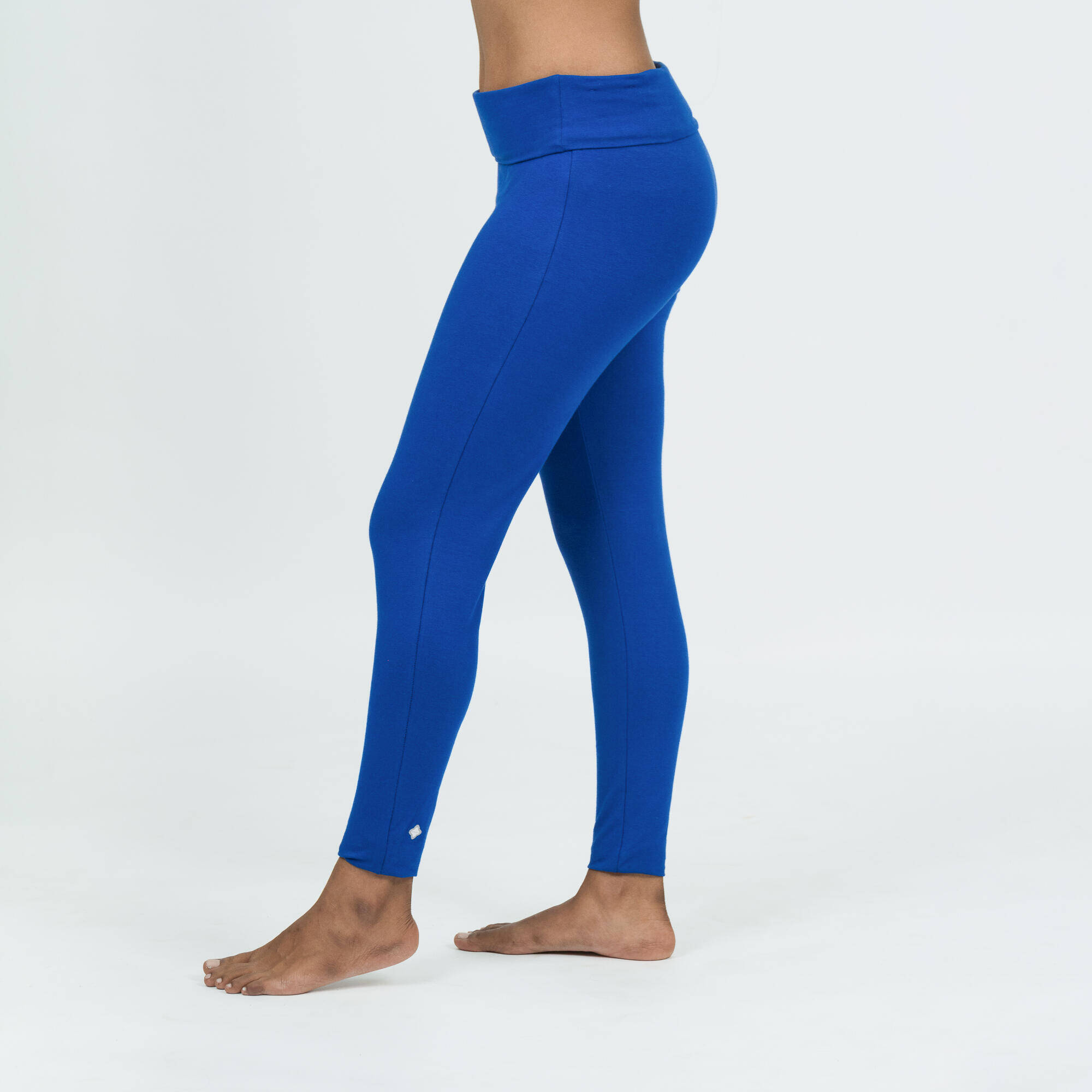 Women's Gentle Yoga Cotton Leggings - Indigo -  4
