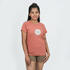 Women Yoga Organic Cotton T-Shirt Orange