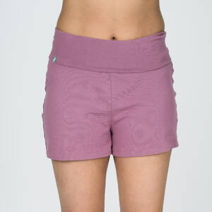 Women Yoga Shorts Cotton - Grape