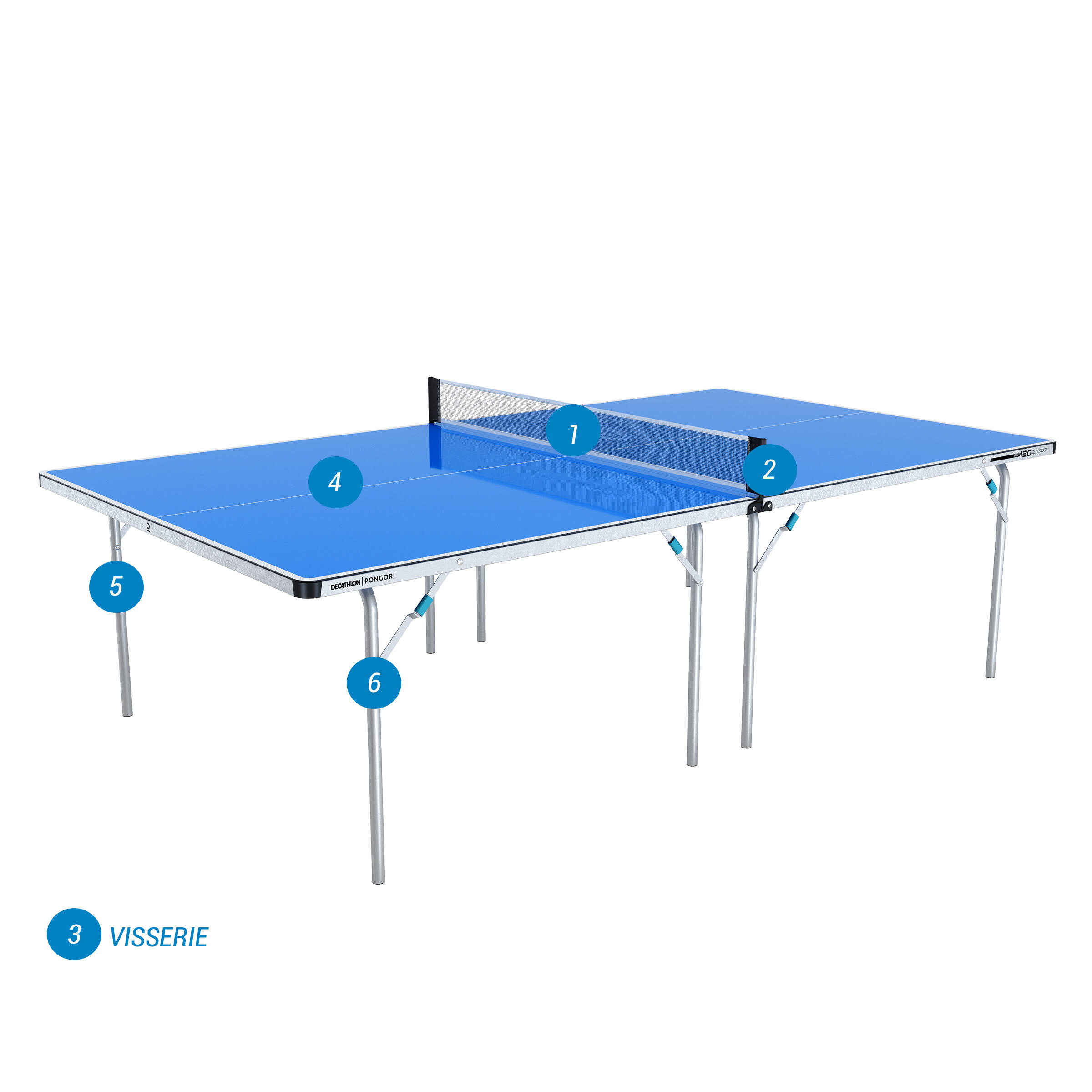 Outdoor Tafeltennistafel PPT 130 blauw 11/29