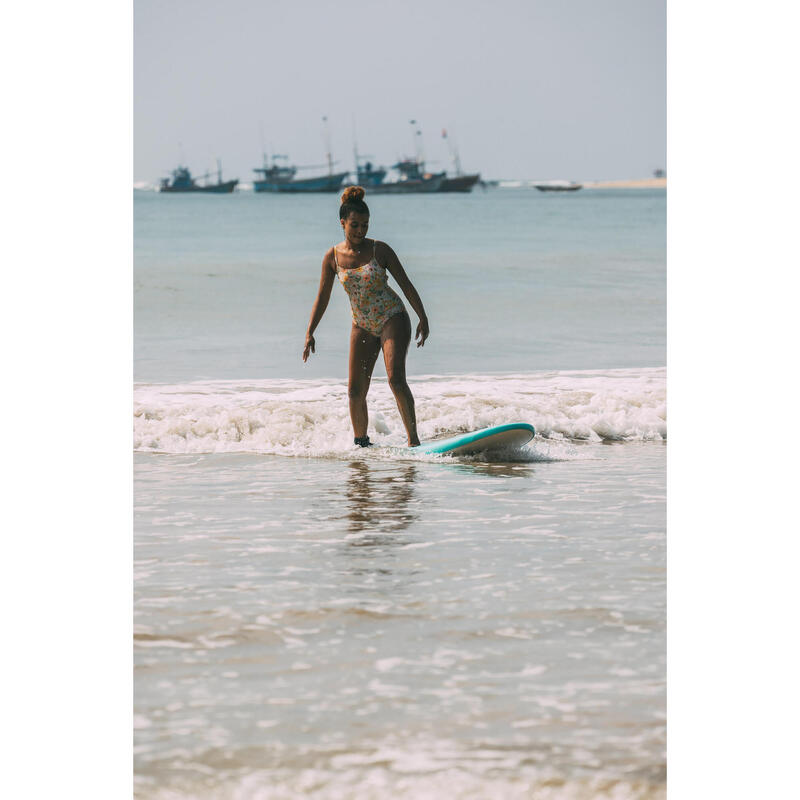 Badeanzug Damen verstellbare Träger X- / U-förmig Surfen - Cloe Vintage
