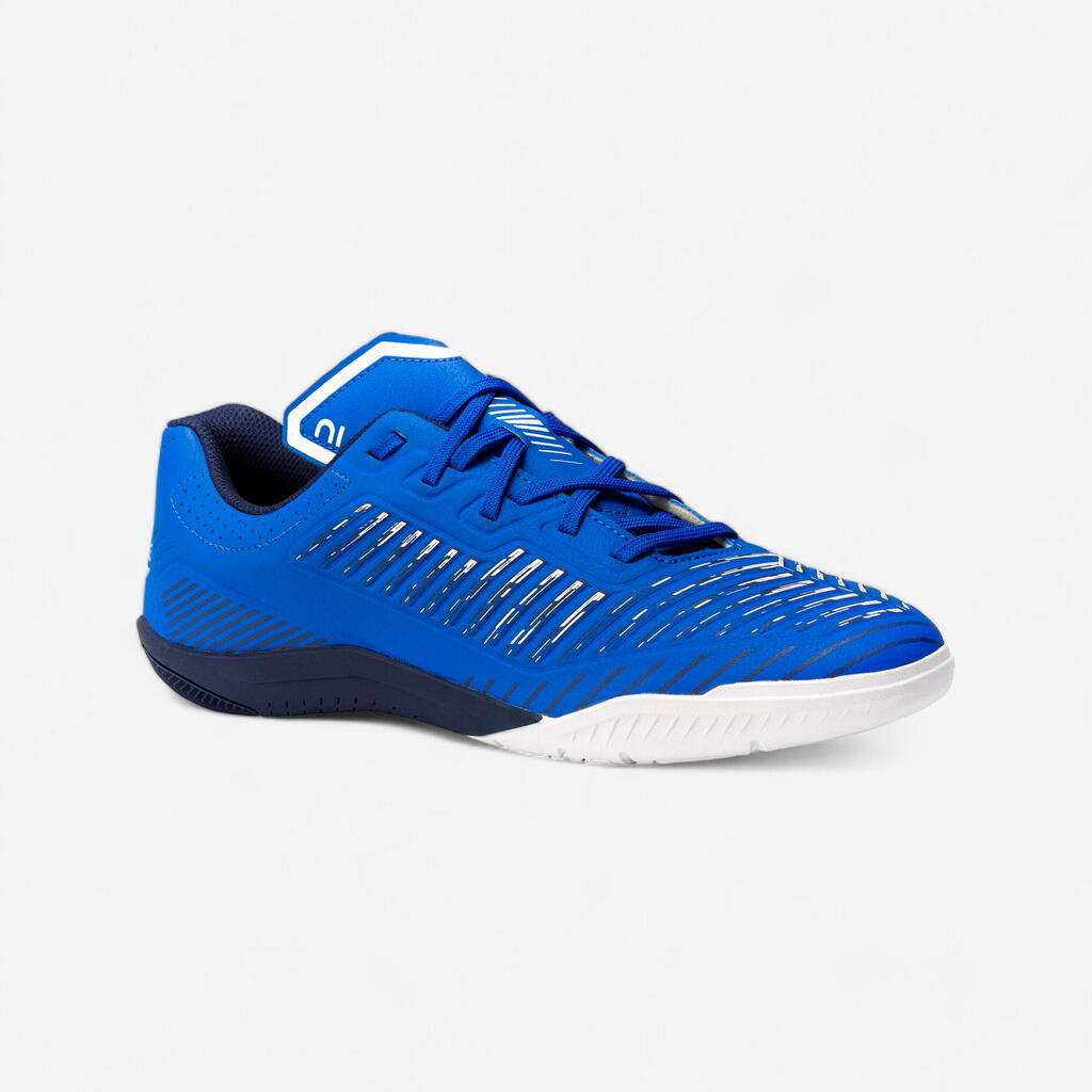 Chaussures de futsal GINKA 500 IN adulte bleu électrique