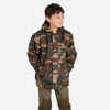 KIDS WARM JACKET 100 CAMOUFLAGE WOODLAND