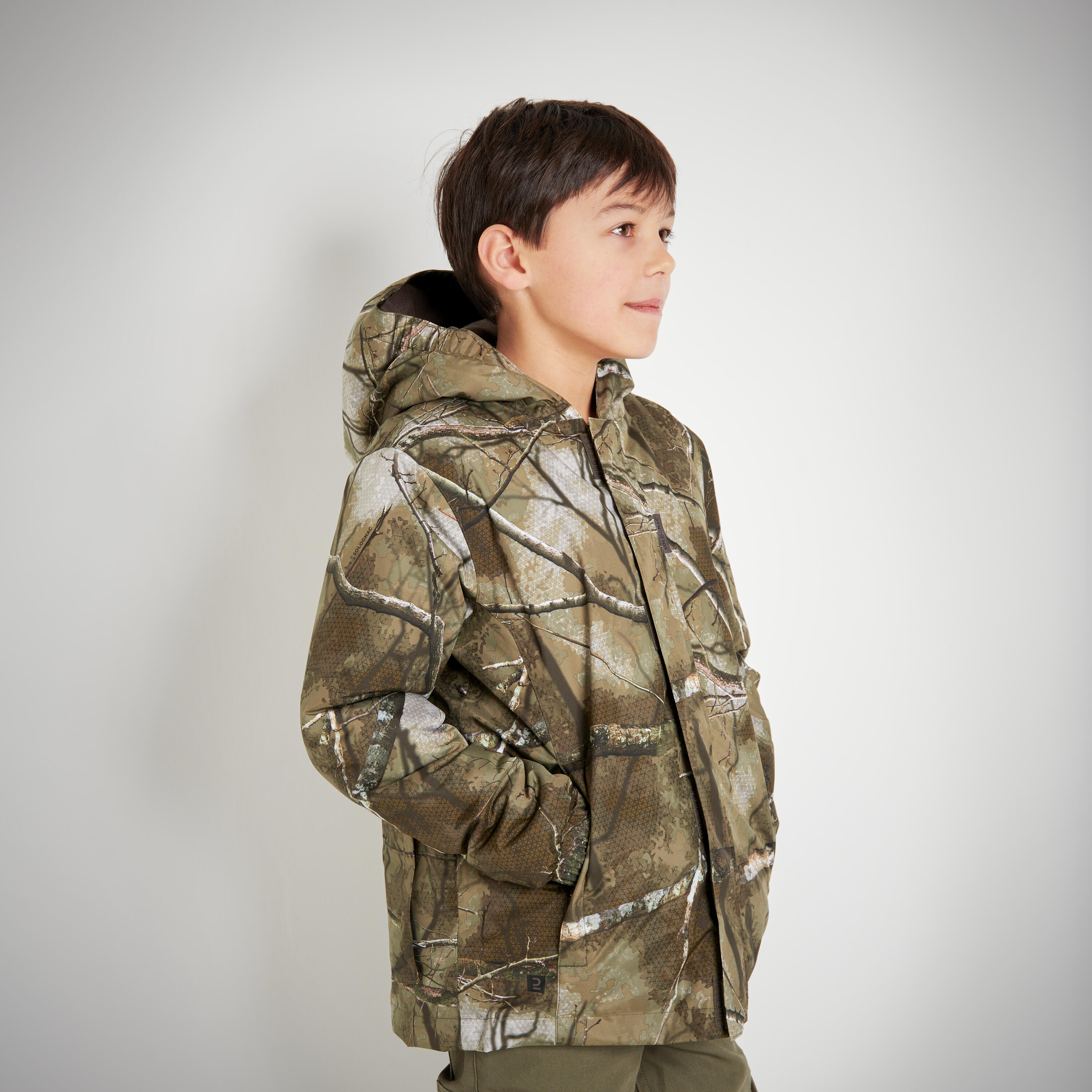 DECATHLON KIPSTA boys black hooded lightweight jacket windbreaker Size 14  Years | eBay
