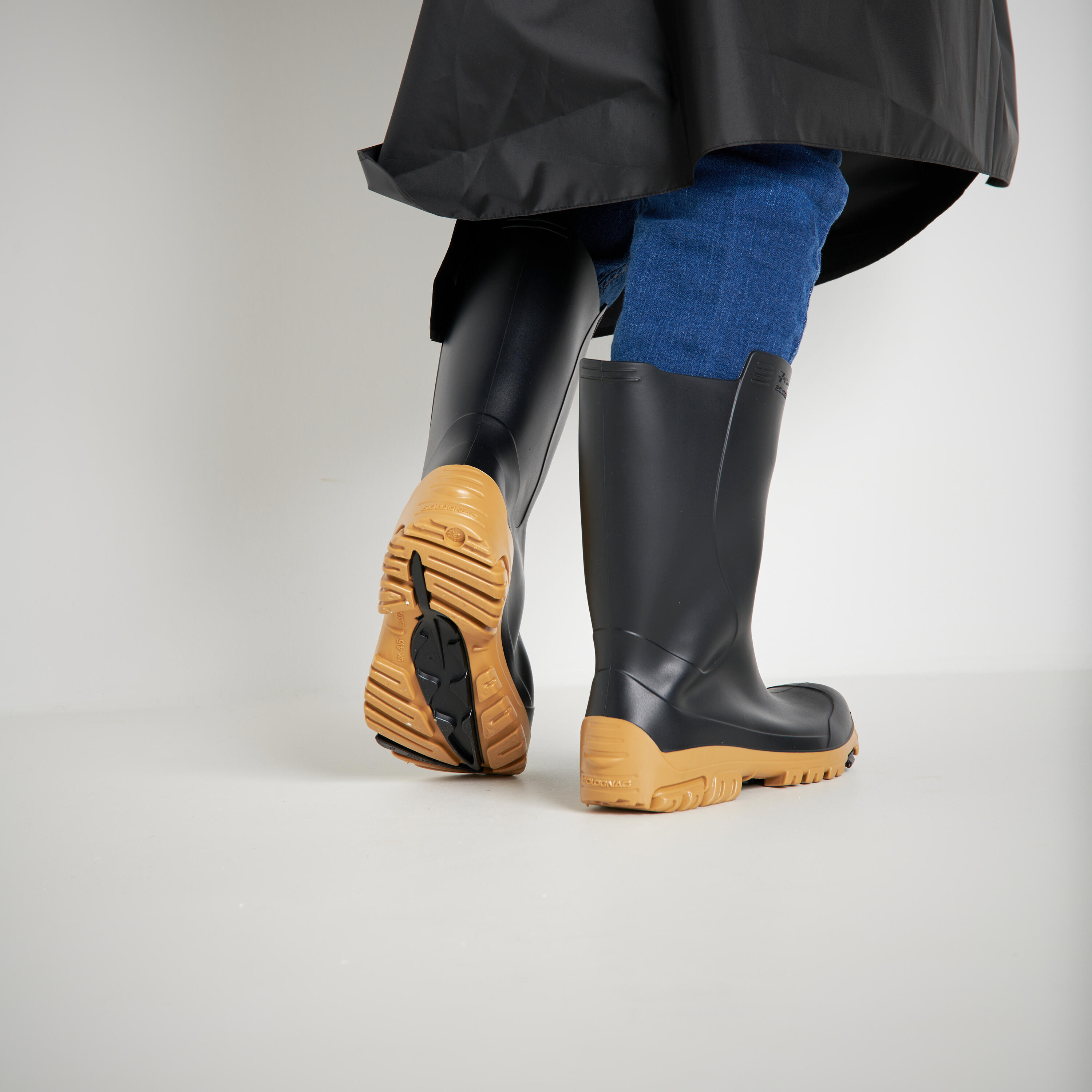 Regenlaarzen voor kinderen 100 zwart 10/10