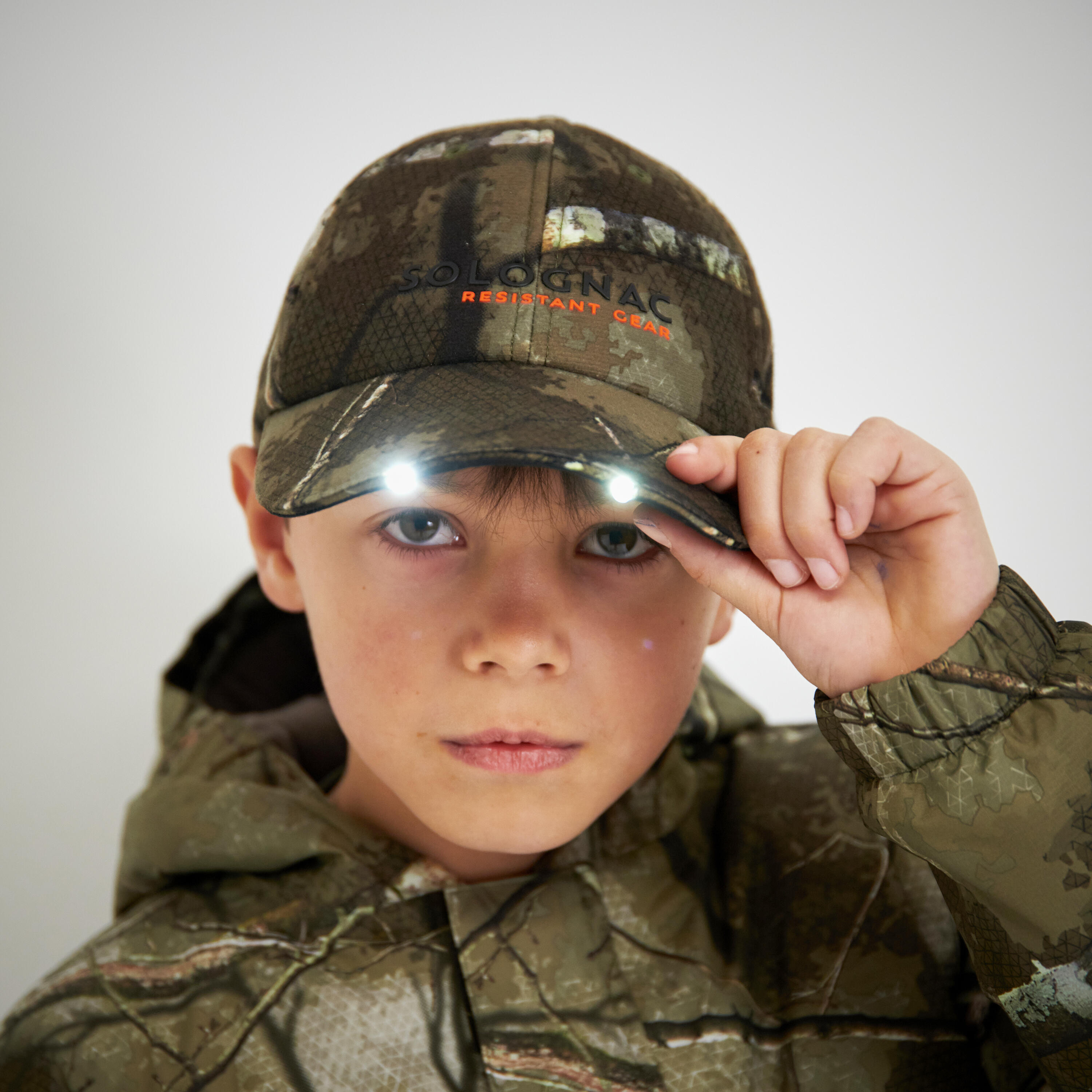 KIDS' LED CAP CAMOUFLAGE TREEMETIC 7/7