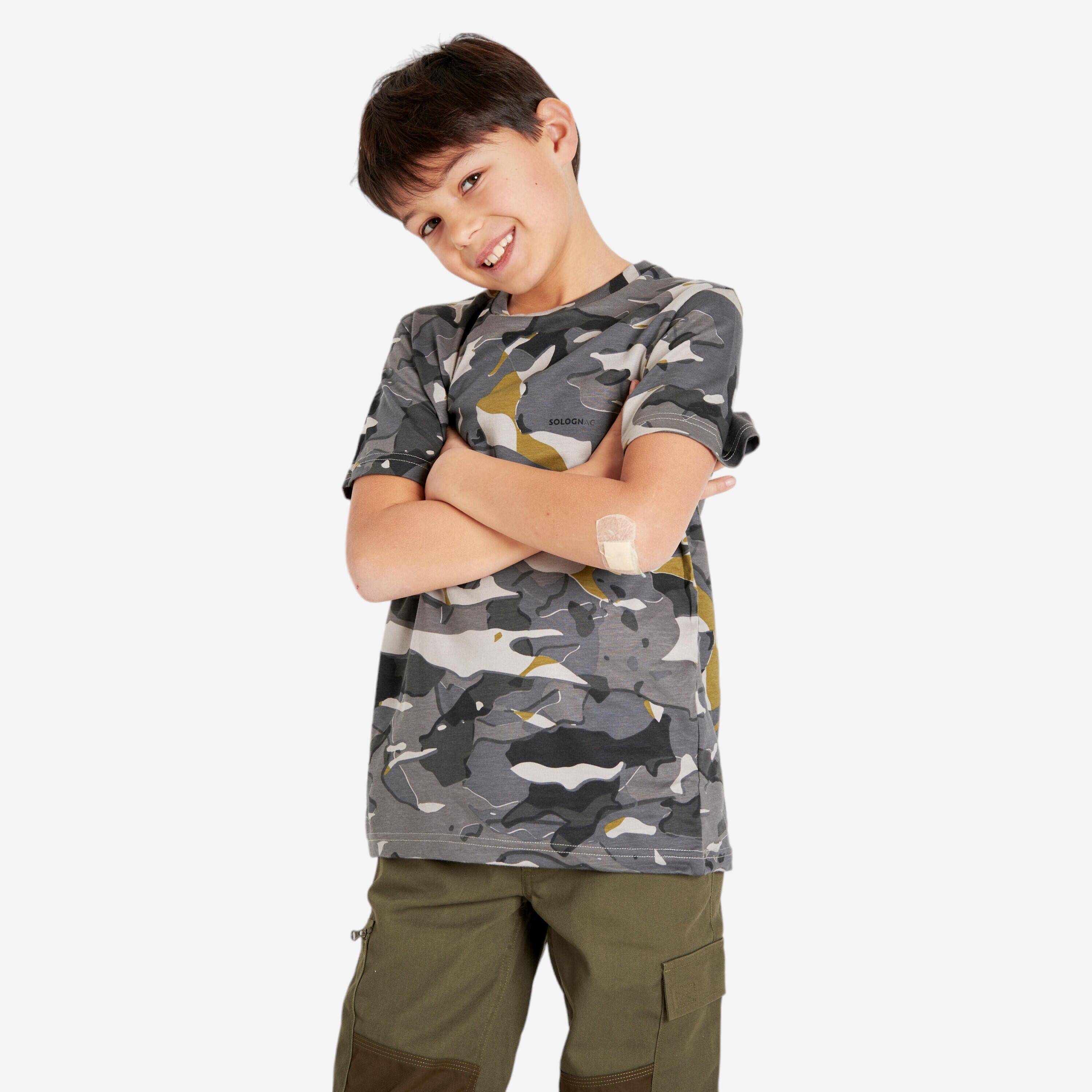 Kids t-shirt camo
woodland grey -  2