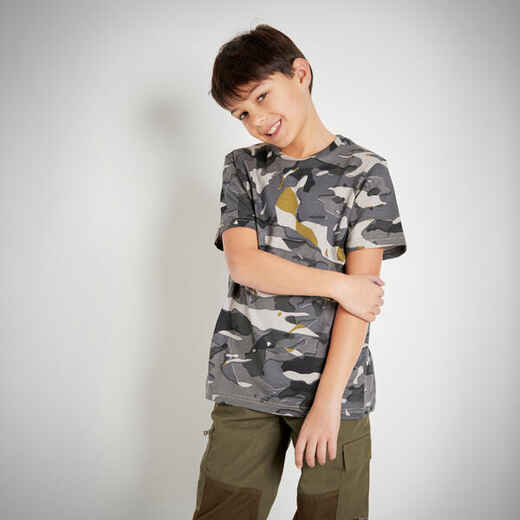 
      Kids t-shirt camo
woodland grey
  