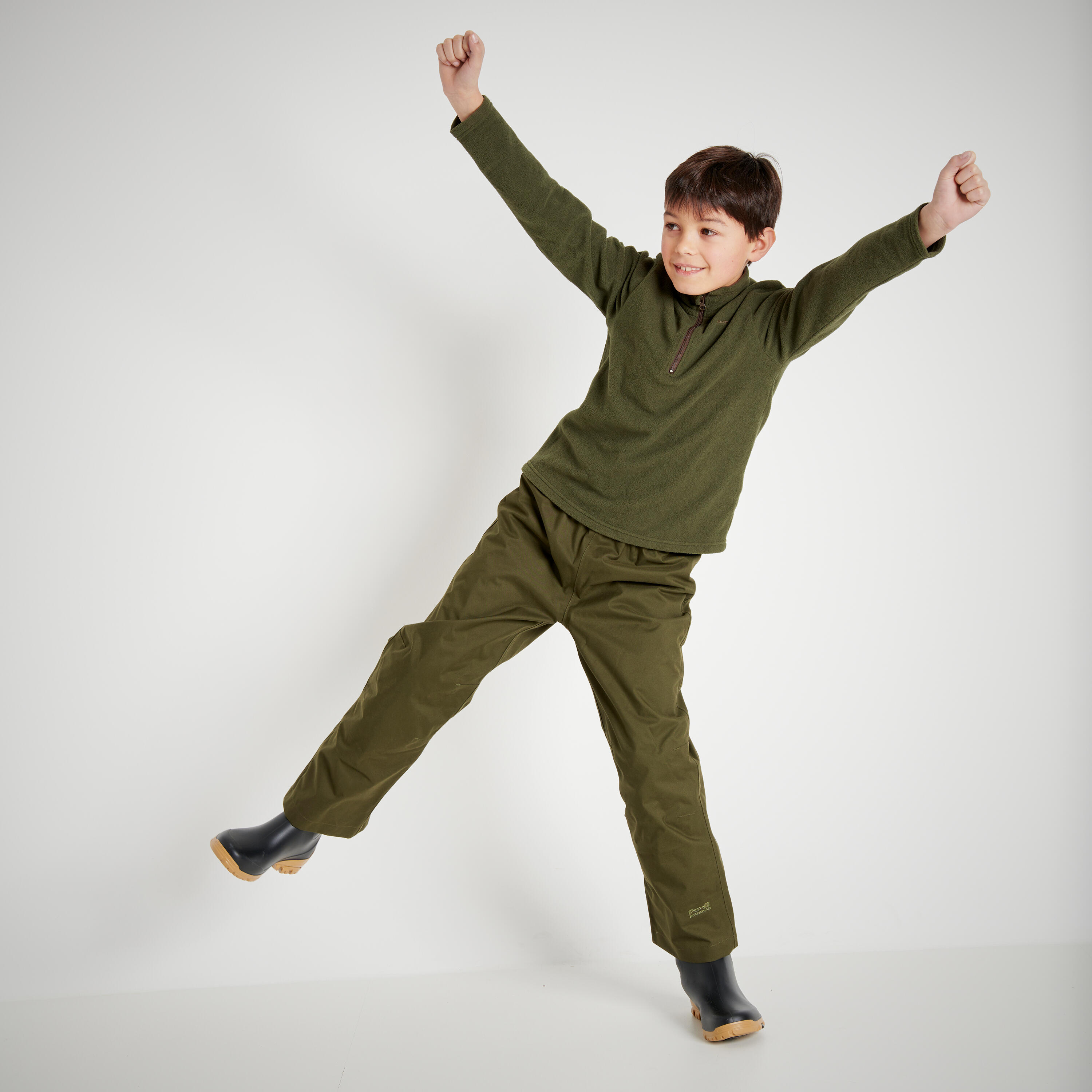 100 Waterproof Overpants - Junior - SOLOGNAC