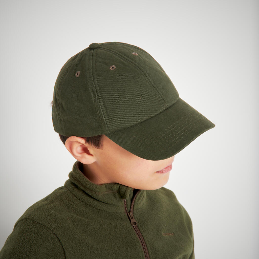 Bērnu viegla medību cepure ar nagu “100”, zaļa