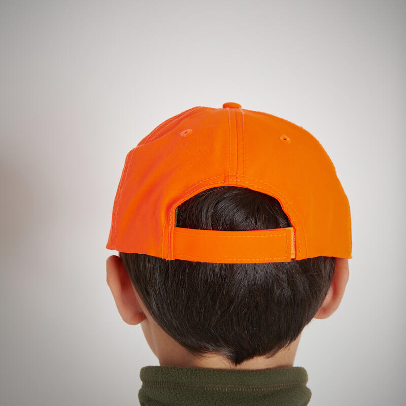 CASQUETTE CHASSE 100 JUNIOR ORANGE