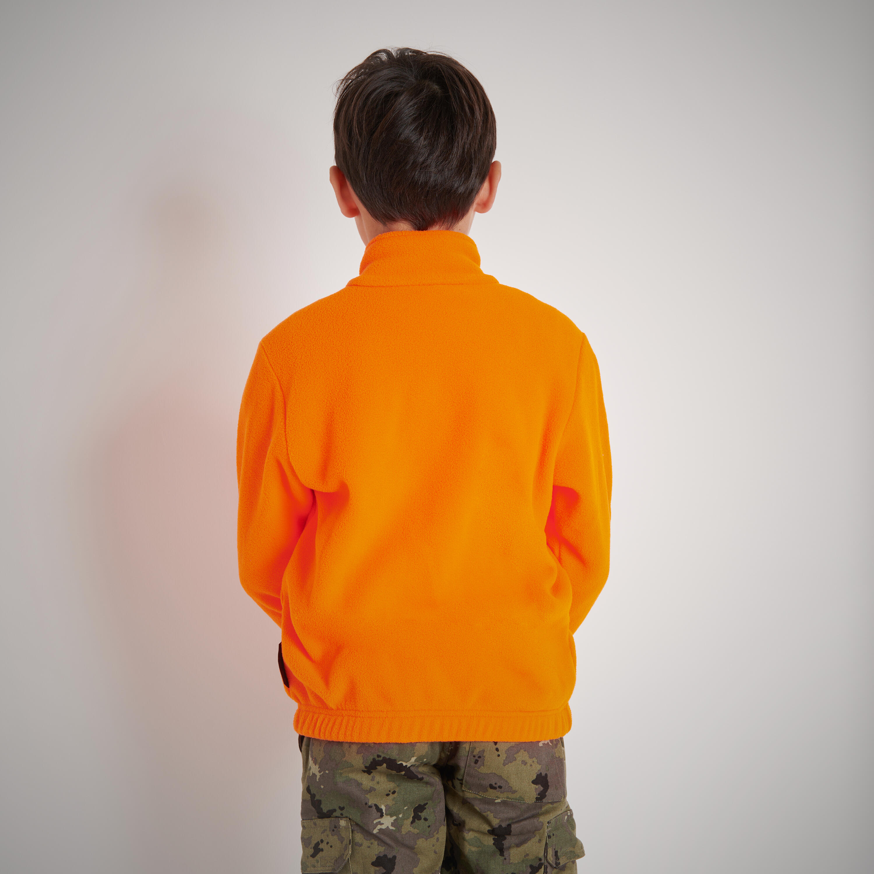 Pile caccia bambino 100 arancione fluo 2/8