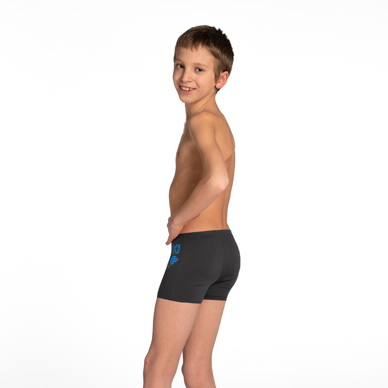 Calções de banho para natação Boxer de Rapaz ARENA Preto Azul
