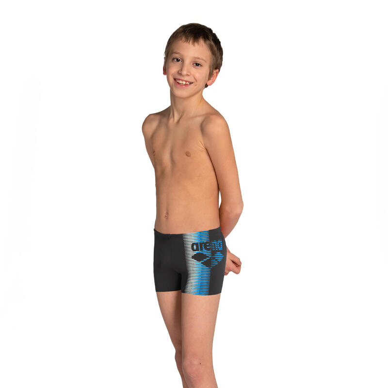 Zwemboxer voor kinderen zwart blauw