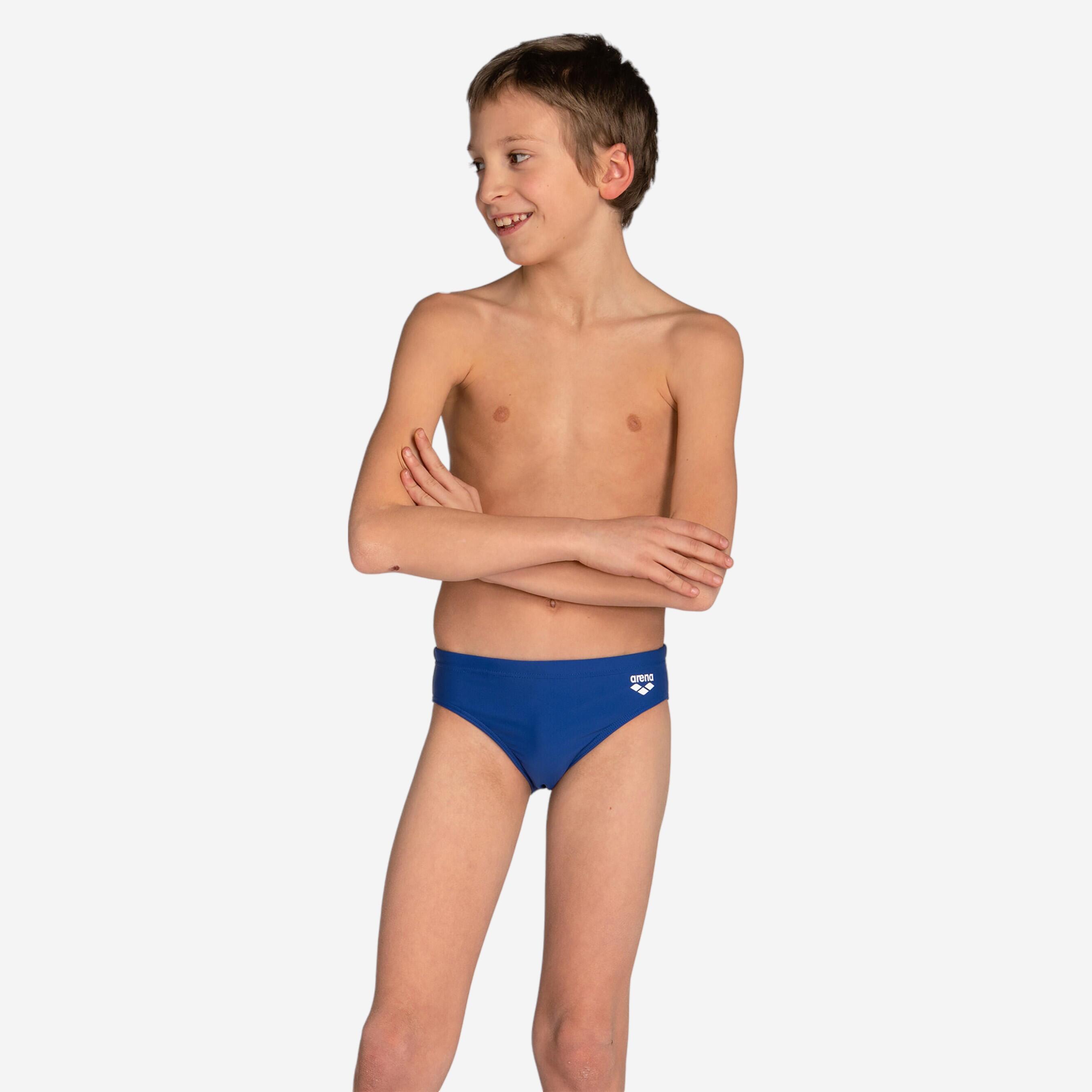 Calções de banho de natação slip criança arena dynamo azul
