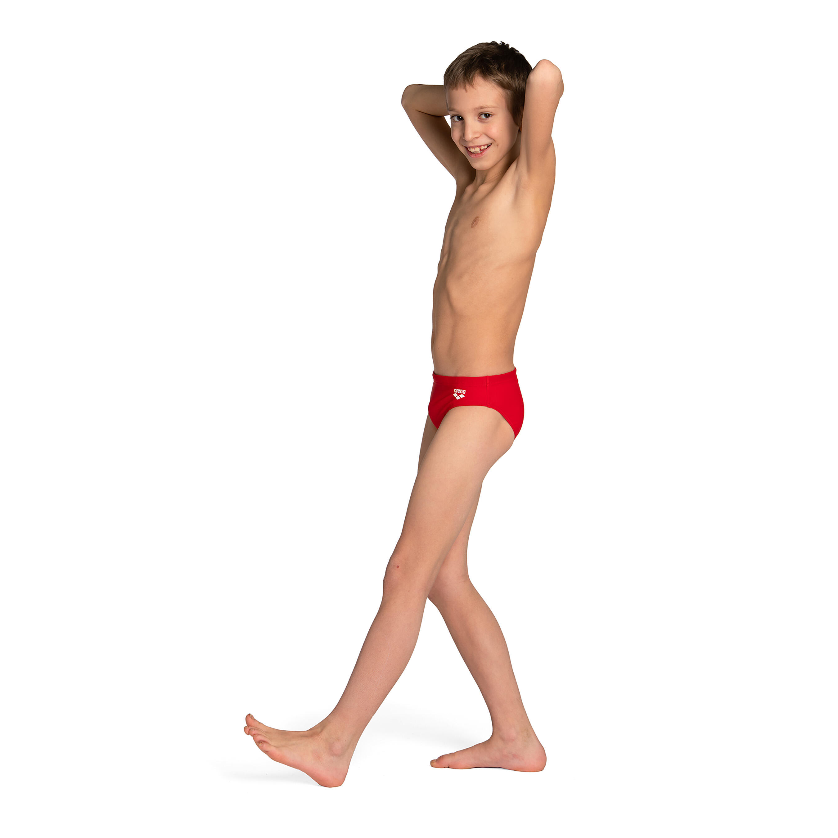 Maillot de Bain Slip Enfant ARENA DYNAMO Rouge 2/5