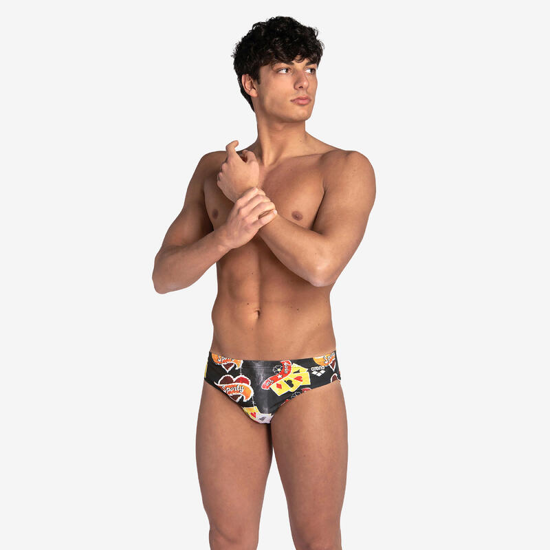 Bañador Hombre natación slip Arena negro