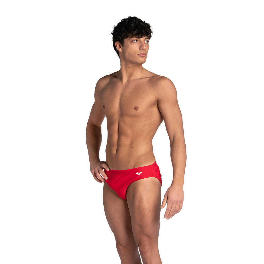 Badehose Slip Herren Arena - Santa rot 