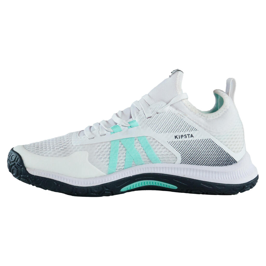 Damen/Herren Volleyball Schuh - FIT 500 weiss/grün