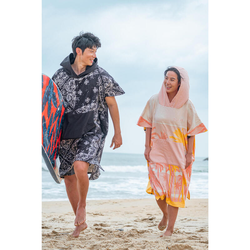 ADULT'S SURFING PONCHO 500 Print Bandana