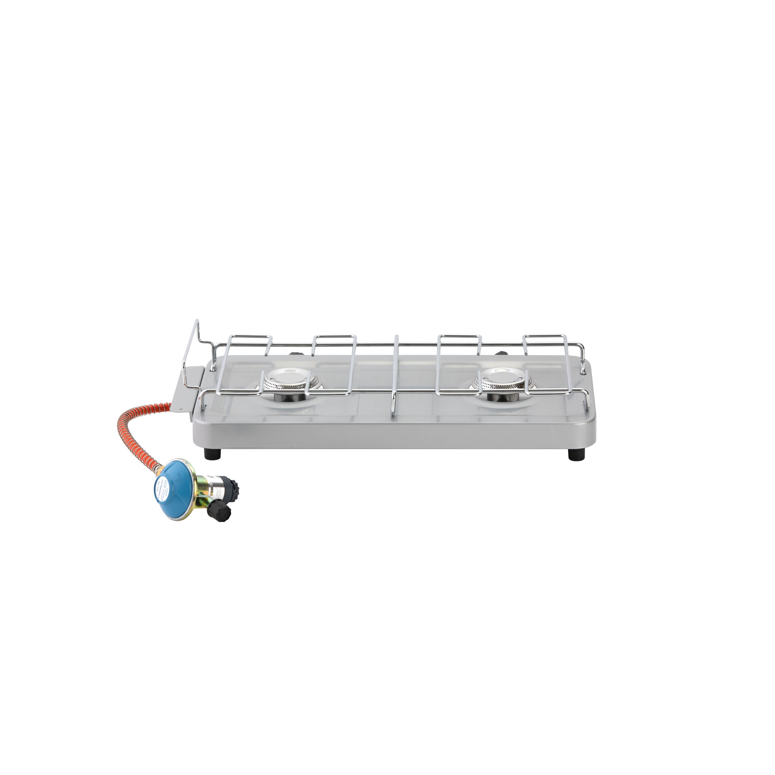 Hornillo de gas dos fuegos 1600W con goma y reductor de presión Campingaz 100S 2/7